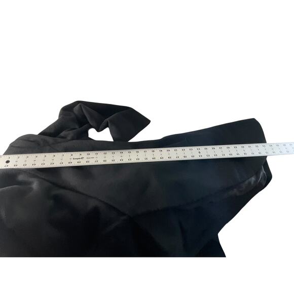 Elie Tahari Women's Small Black Wool Coat Jacket Blend Belted Waterfall‎ Collar - Picture 6 of 13